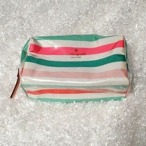 Kate Spade Striped Cosmetics Bag